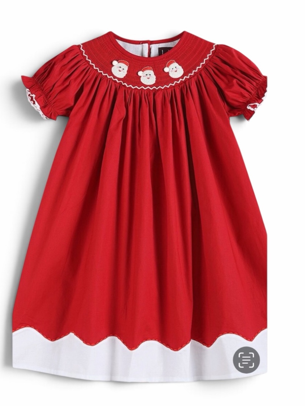 Lil Cactus Smocked Red Christmas Santa Dress NWT SZ 6